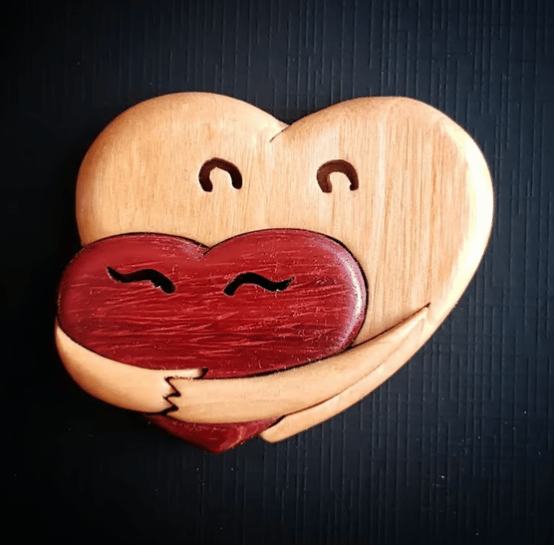 ๐ฒ A Hug From My Heart For You (Handmade Wood Carvings)
