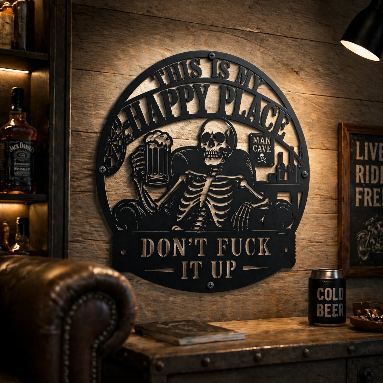 ππΊ"This Is My Happy Place" Funny Man Cave Decor