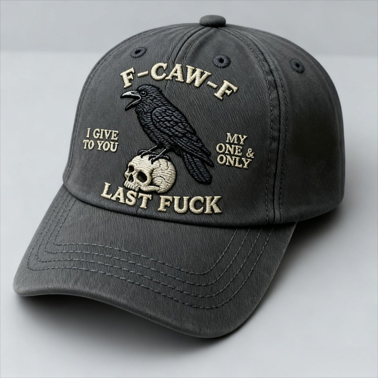 🐦⬛Crow-print Baseball Cap