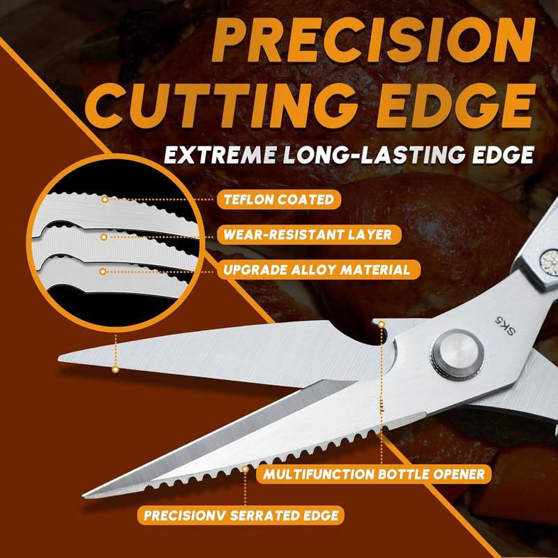 Kitchen Scissors All Purpose - Stainless Steel Kitchen Shears