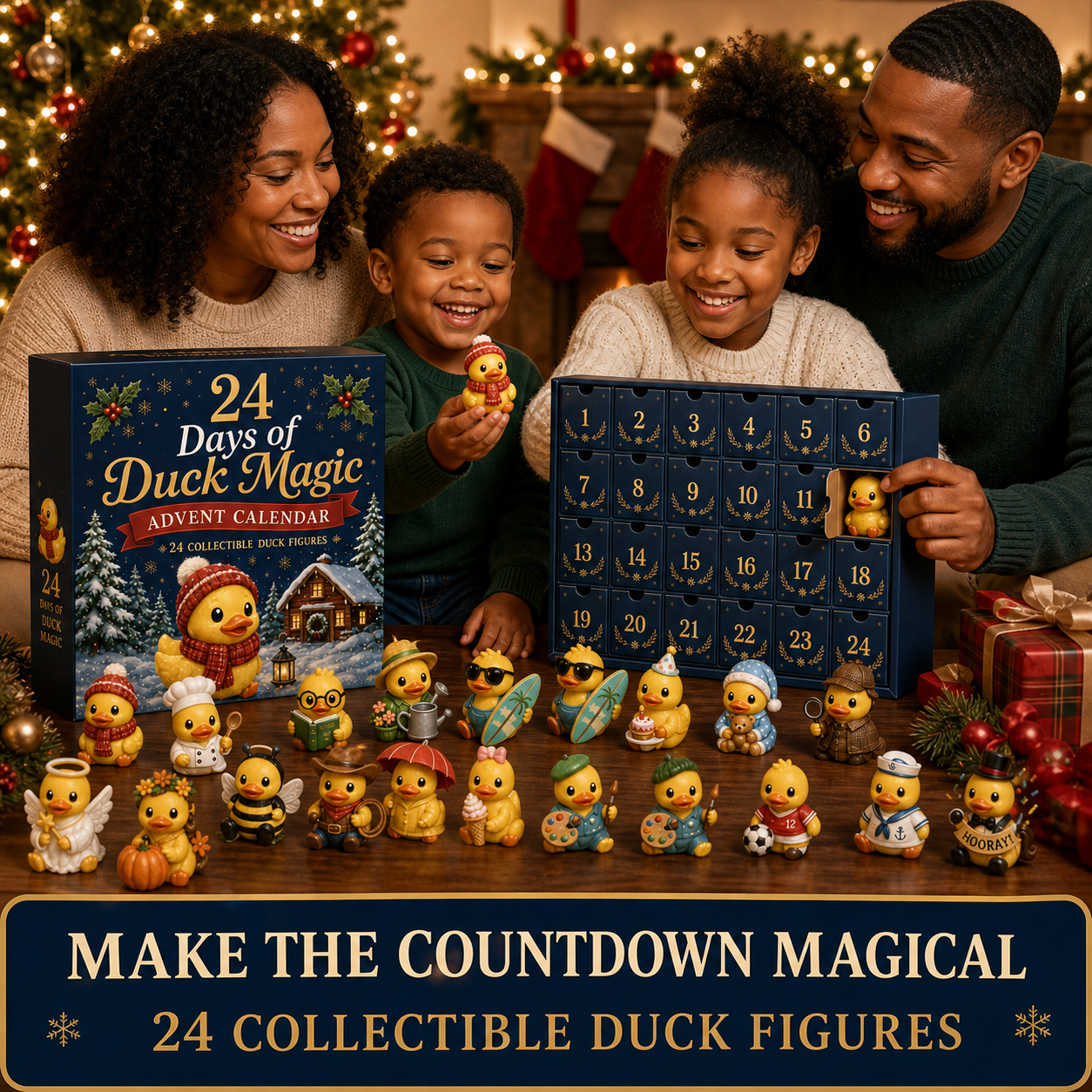🐥 24 Days of Duck Magic™ Advent Calendar – 24 Collectible Christmas Duck Surprises