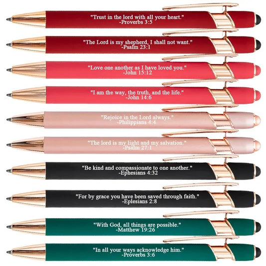 Bible Verse Ballpoint Pen Set (10PCS)