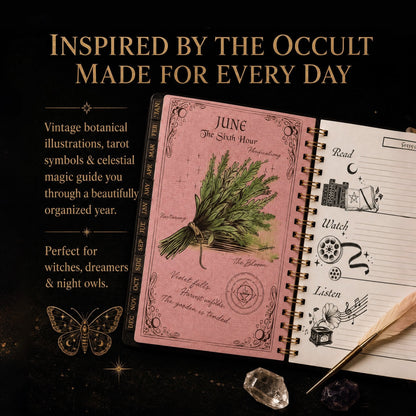 ✍️📕Waiting for the Night: The Witching Hour 2027 Weekly Planner🖤Gothic Romance & Practical Magic for the Year Ahead.