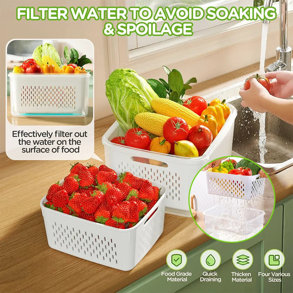 🍓 Food Storage Containers for Refrigerator Organization