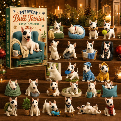 ✨🐶Everyday Bull Terrier Advent Calendar 2026 - 24-Day Festive Countdown