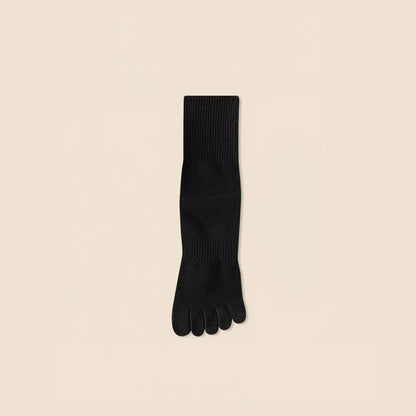 Five‐Toe Cotton Socks — Odor‐Control & Breathable