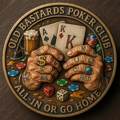 OLD BASTARDS POKER CLUB – CHALLENGE COIN