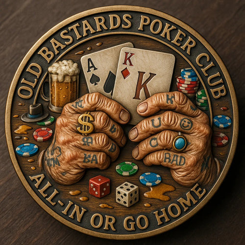 OLD BASTARDS POKER CLUB – CHALLENGE COIN