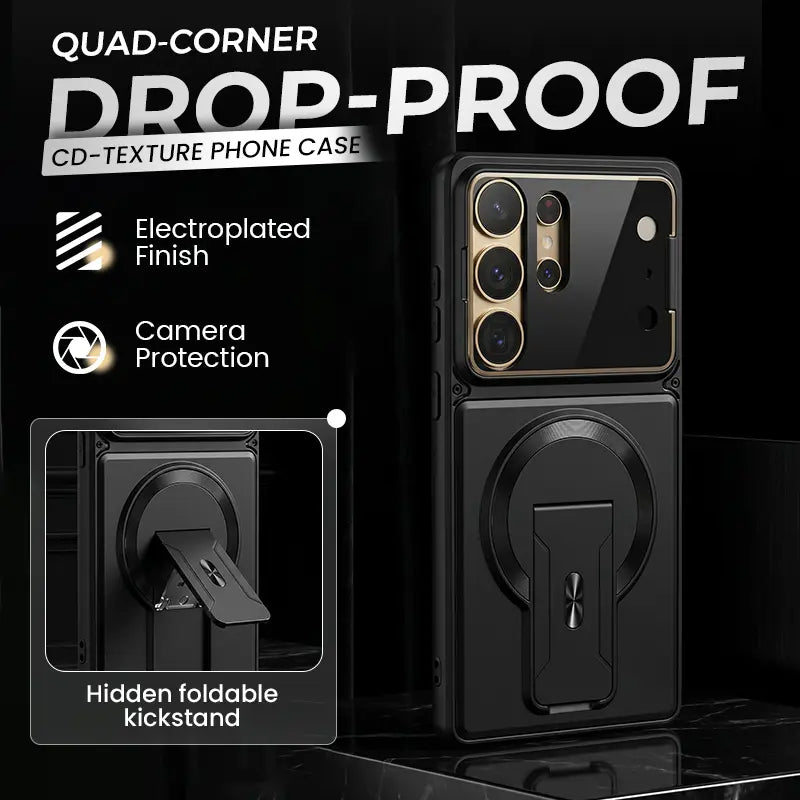 TYIIPLUS™ Magnetic Kickstand Phone Case forS Series – Shockproof Slim Case with Camera Lens Protection & Hidden Stand
