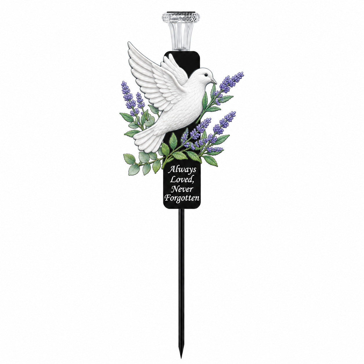 🎖️Solar Cardinal Memorial Stakes for Graves - Metal Cemetery Decorations with LED Light