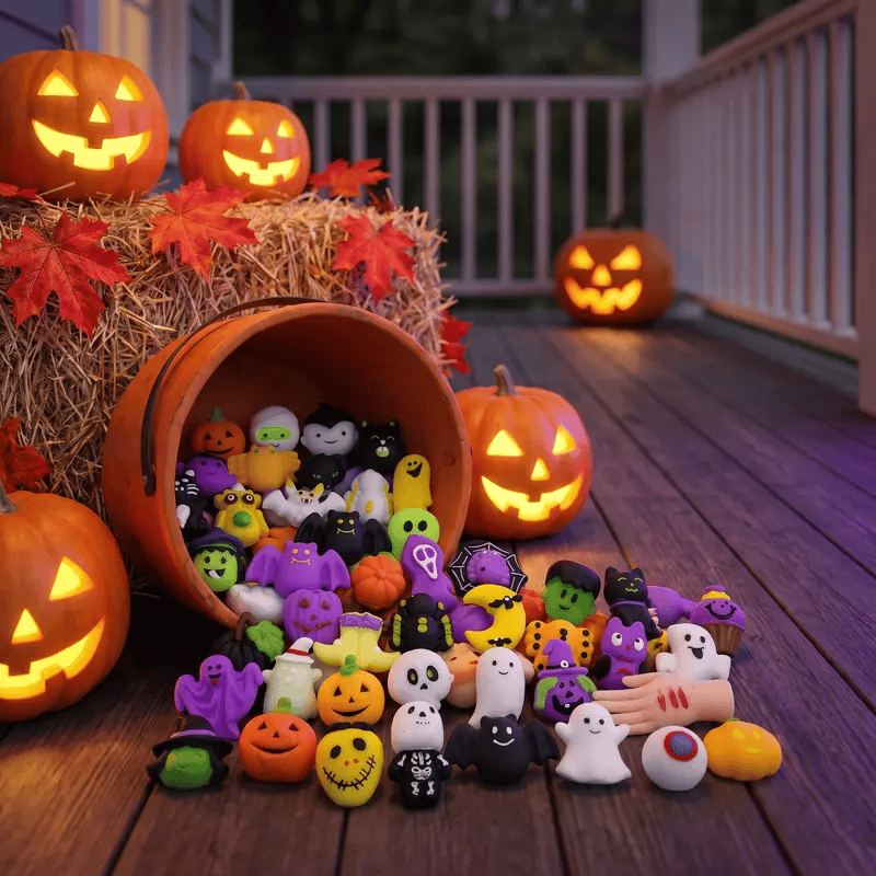 Halloween Squishies Stress Relief Toy Set