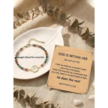 ✝️ Mustard Seed Faith Bracelet – Matthew 17:20 Inspirational Christian Bracelet