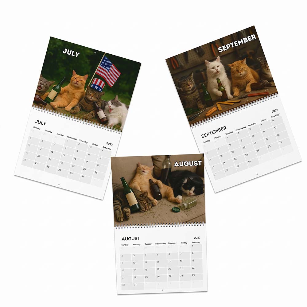 🍺🐱Drunk Cats 2027 Calendar
