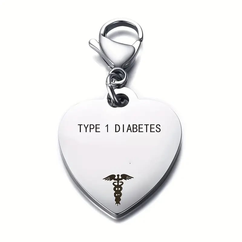 🔥💝Unique Heart-Shaped Medical ID Pendant Keyring🏥