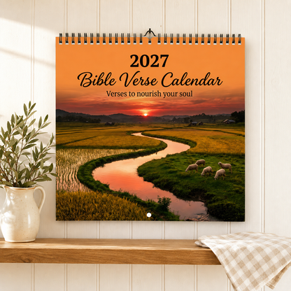 🌿 2027 Bible Verse Calendar — A Year Rooted in Faith ✝️