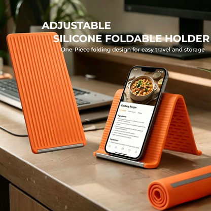 Flexible Silicone  Phone Holder Stand - Bendable Rollable Foldable Design
