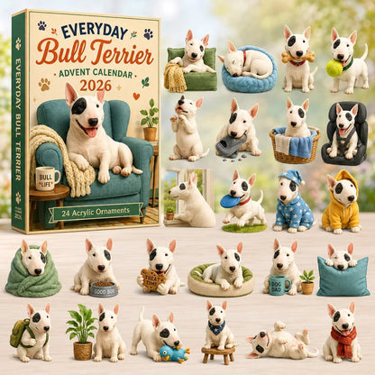 ✨🐶Everyday Bull Terrier Advent Calendar 2026 - 24-Day Festive Countdown