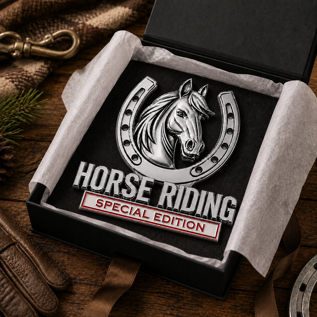 🐎 Horse Riding Special Edition™ 3D Chrome Metal Vehicle Emblem
