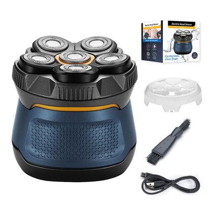6D Magnetic Electric Head Shaver