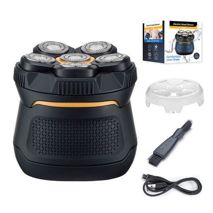 6D Magnetic Electric Head Shaver