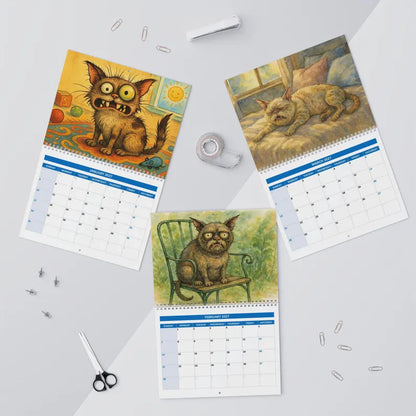 🔥Chonky & Chaotic: The 2027 Ugly Cat Wall Calendar