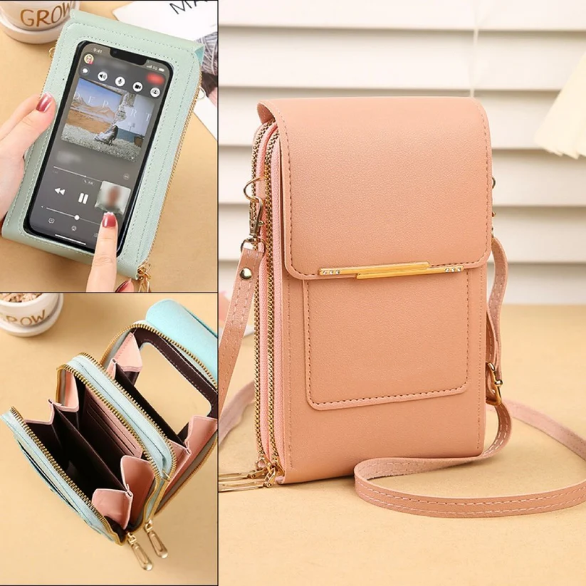 Women's Touch Screen Mobile Phone Messenger Bag New Fashion Key Change Bag