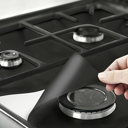 🔥Last Day 50% OFF🏆4-Piece Reusable Non-Stick Gas Stove Burner Covers – Heat-Resistant & Washable