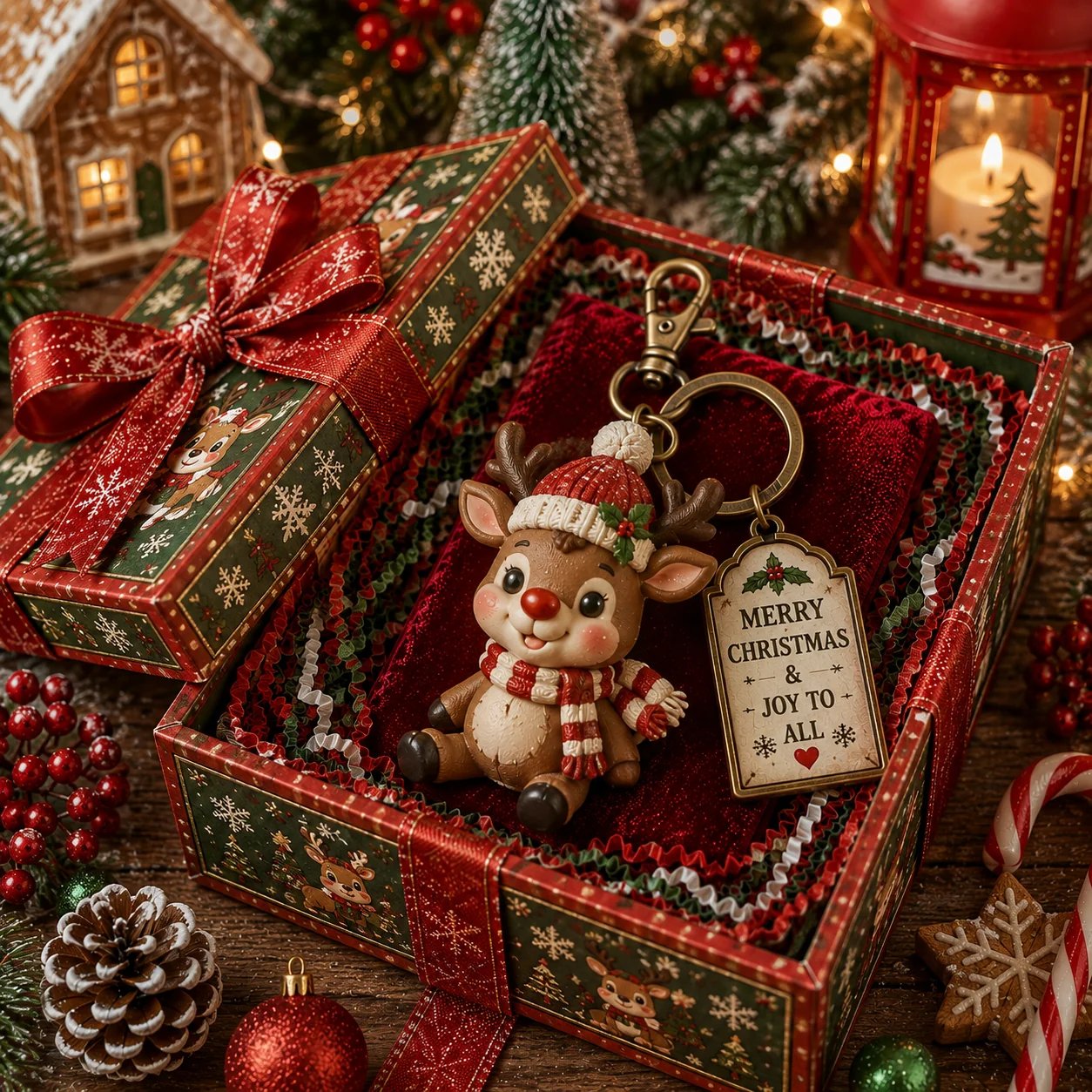 🎄2026 Christmas Character Keychain Gift Box🎁