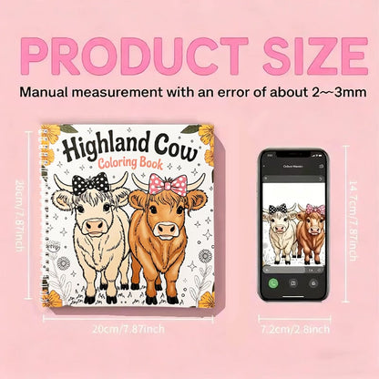 🐮🎨Highland Cow Coloring Book