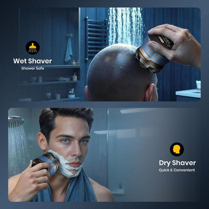 6D Magnetic Electric Head Shaver