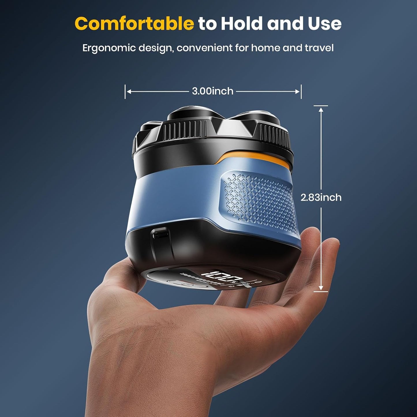 6D Magnetic Electric Head Shaver