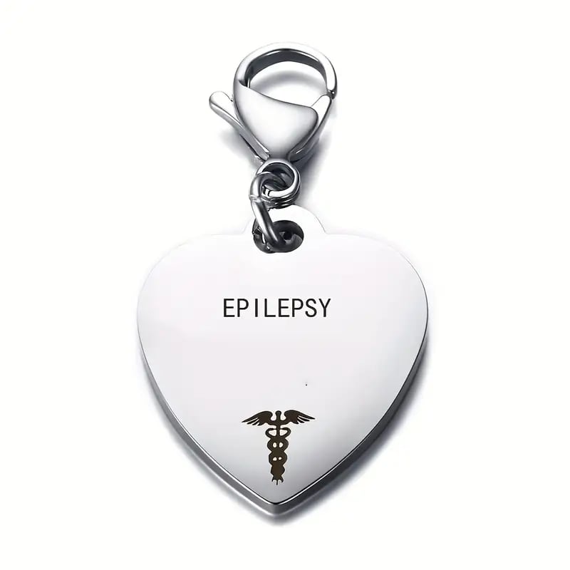 🔥💝Unique Heart-Shaped Medical ID Pendant Keyring🏥