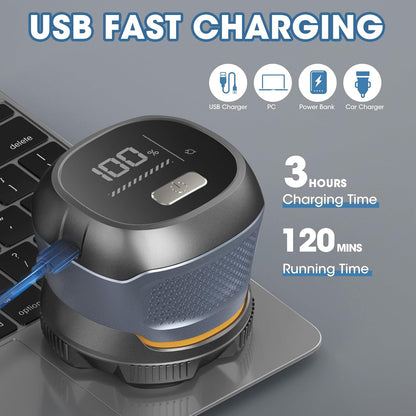 6D Magnetic Electric Head Shaver