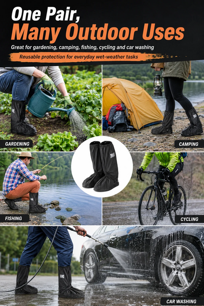 🌧️ Reusable Waterproof Boot Covers for Rain, Mud & Snow
