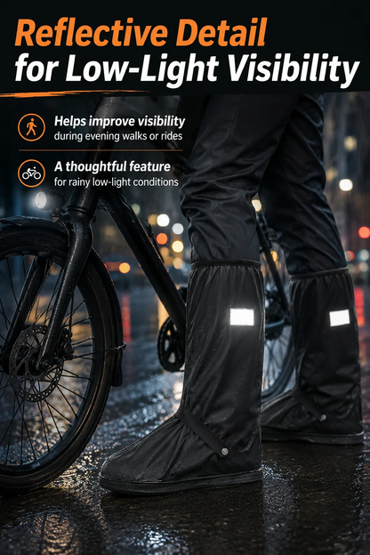 🌧️ Reusable Waterproof Boot Covers for Rain, Mud & Snow
