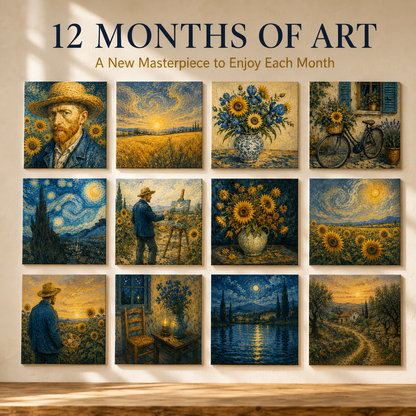 🎨 Van Gogh–Inspired 2027 Wall Calendar  -12 Beautiful Artworks to Brighten Every Month