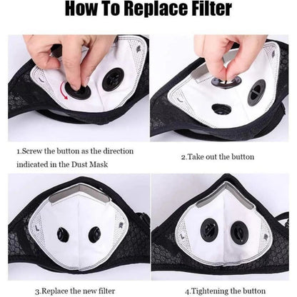 Reusable Carbon Filter Dust Mask – Built for Active Lifestyles