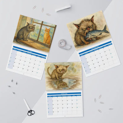 🔥Chonky & Chaotic: The 2027 Ugly Cat Wall Calendar