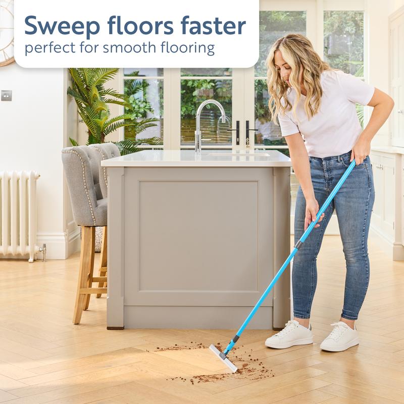 Multi-purpose Broom:Multi-Surface Cleaning For Floors, Carpets & Windows