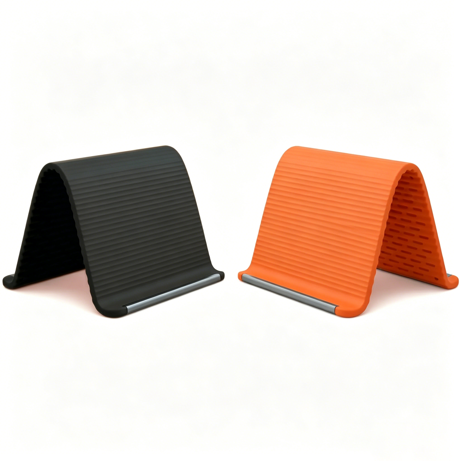 Flexible Silicone Aluminum Phone Holder Stand - Bendable Rollable Foldable Design