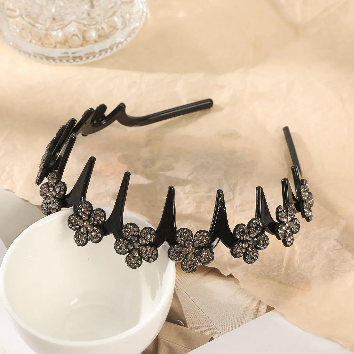 ✨ Wavy Butterfly Headband Set – Non‑Slip, Sparkling, 4 Colors