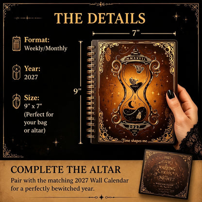 ✍️📕Waiting for the Night: The Witching Hour 2027 Weekly Planner🖤Gothic Romance & Practical Magic for the Year Ahead.