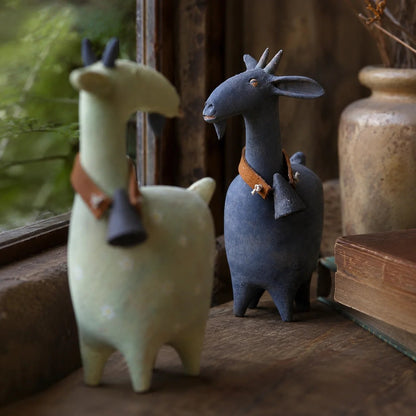 🐾Whimsical Farmhouse Goat Figurines