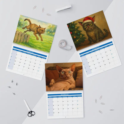 🔥Chonky & Chaotic: The 2027 Ugly Cat Wall Calendar