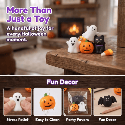 Halloween Squishies Stress Relief Toy Set
