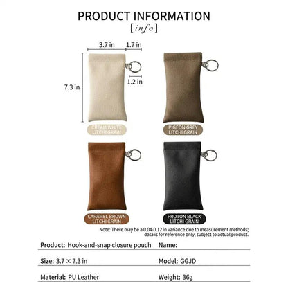 Soft PU Leather Sunglasses Pouch Elastic Opening Eyeglasses Bag✨Buy 1 Get 1 Free(2 Pcs)