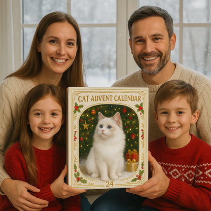 2026 Cat-Themed Advent Calendar - Christmas Holiday Countdown Gifts - 24 Cute Cat Decorations - Christmas Tree Ornaments