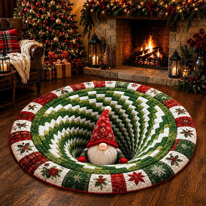 🎄 Christmas 3D Optical Illusion Rug