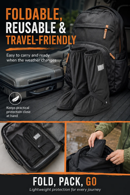 🌧️ Reusable Waterproof Boot Covers for Rain, Mud & Snow