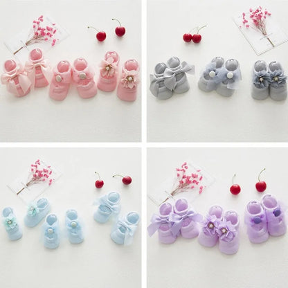 👼Baby Ballet Socks（3 Pairs）